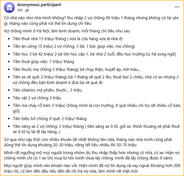 Than không có tiền tiết kiệm nhưng nghe tới cách chi tiêu, ai cũng phải thở dài: “Thế này có dư được mới lạ”- Ảnh 2.